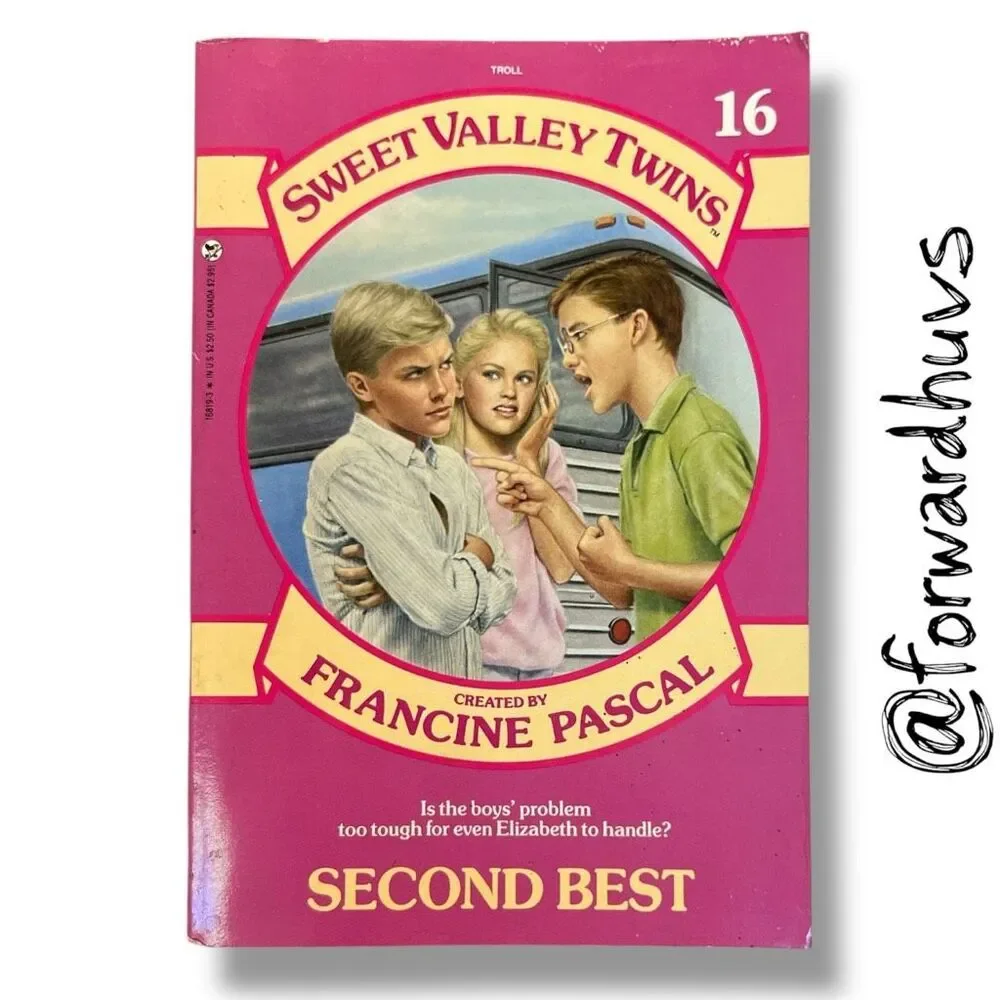 Sweet Valley Twins #16 Second Best Francine Pascal Vintage 1988 Paperback